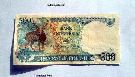 Banconota. Indonesia Lima Ratus Rupiah